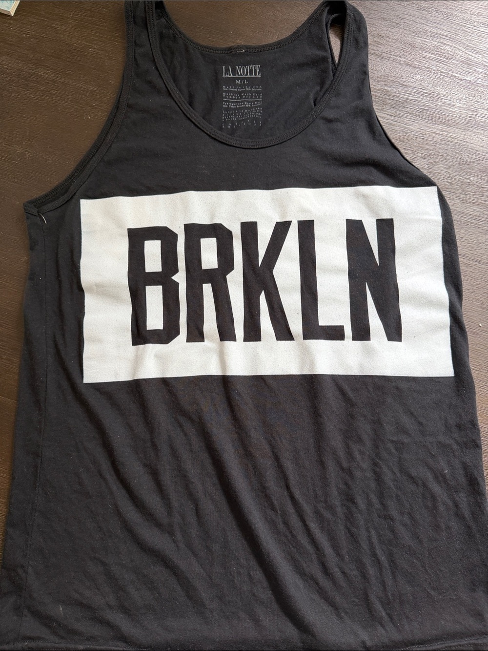 Black BRKLN Graphic Tank Top